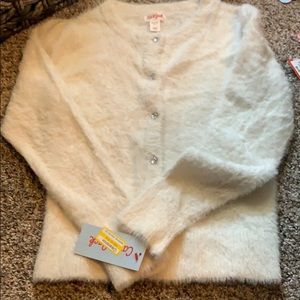Cream colored girls cardigan